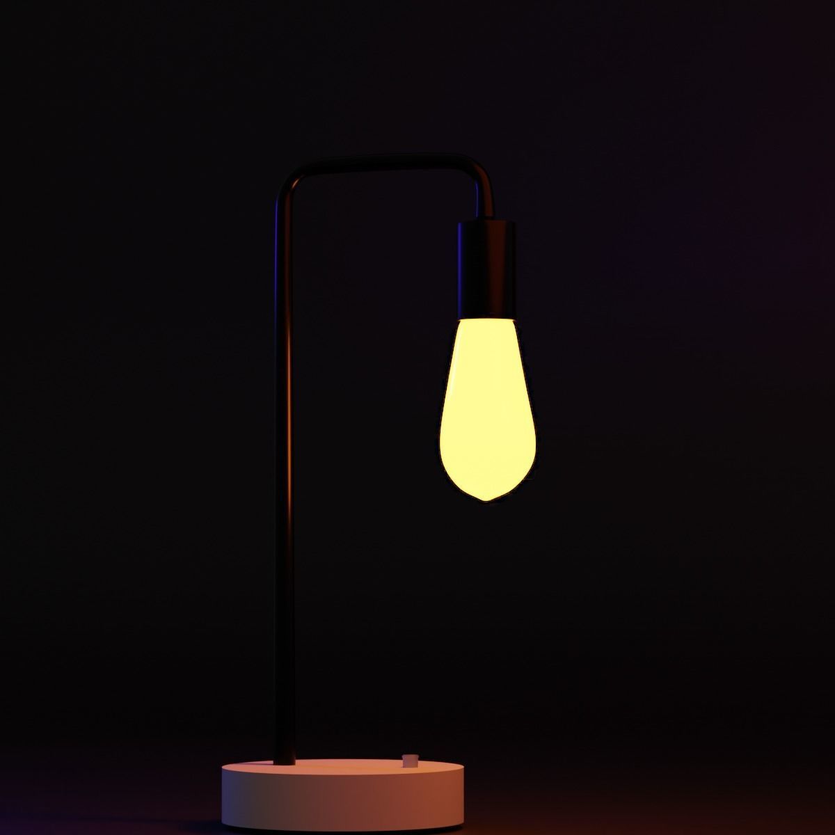 3d stylized lamp 3D model_4