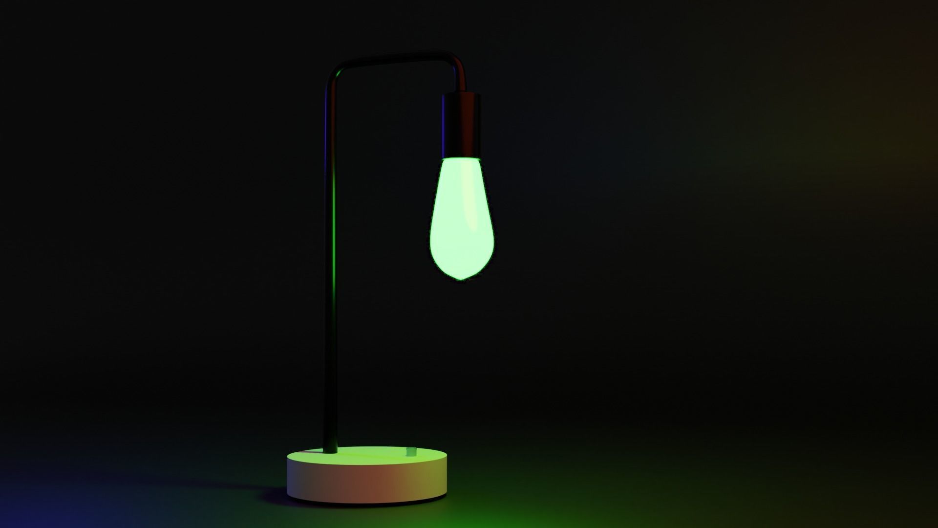 3d stylized lamp 3D model_3