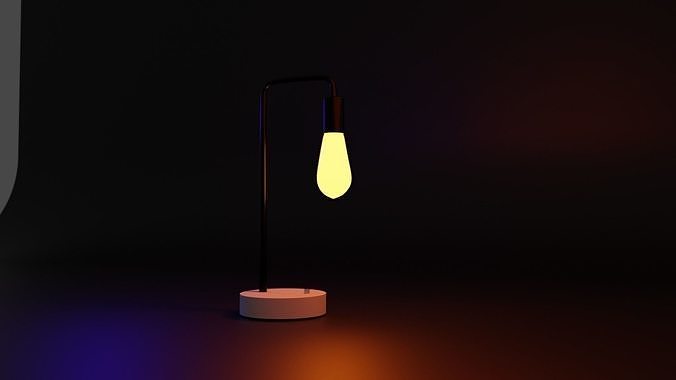 3d stylized lamp 3D model