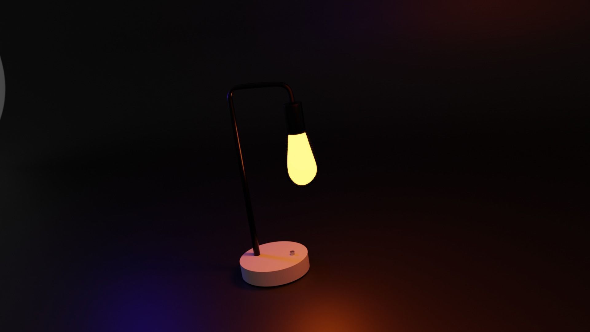 3d stylized lamp 3D model_1