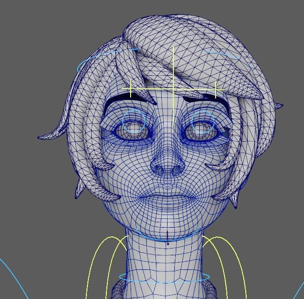 lana rig free VR / AR / low-poly 3D model rigged | CGTrader