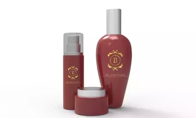 Cosmetic product Low-poly 3D model