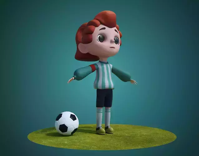 Cartoon Sport Girl Nina Rig