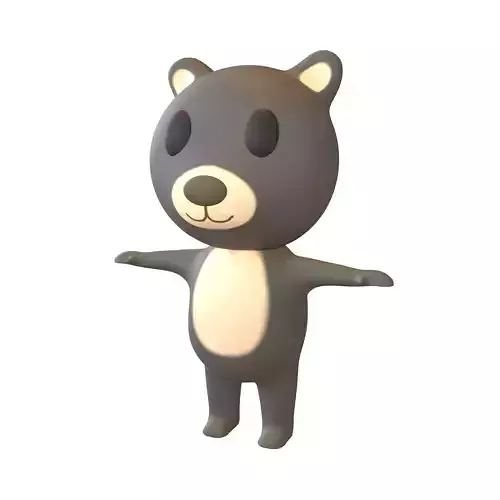 Cartoon Animals Bear Character v1 002