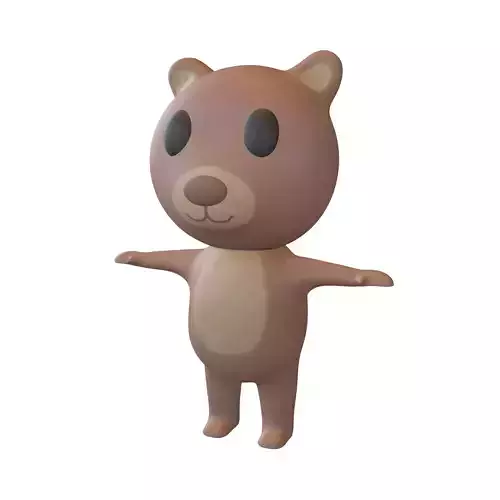Cartoon Animals Bear Character v1 003