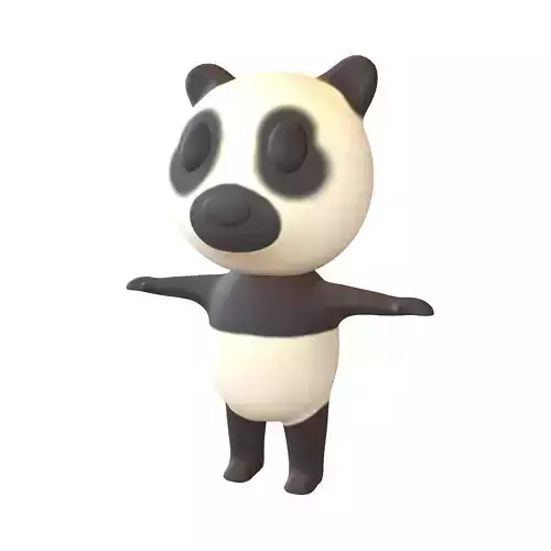 Cartoon Animals Panda Character v1 001