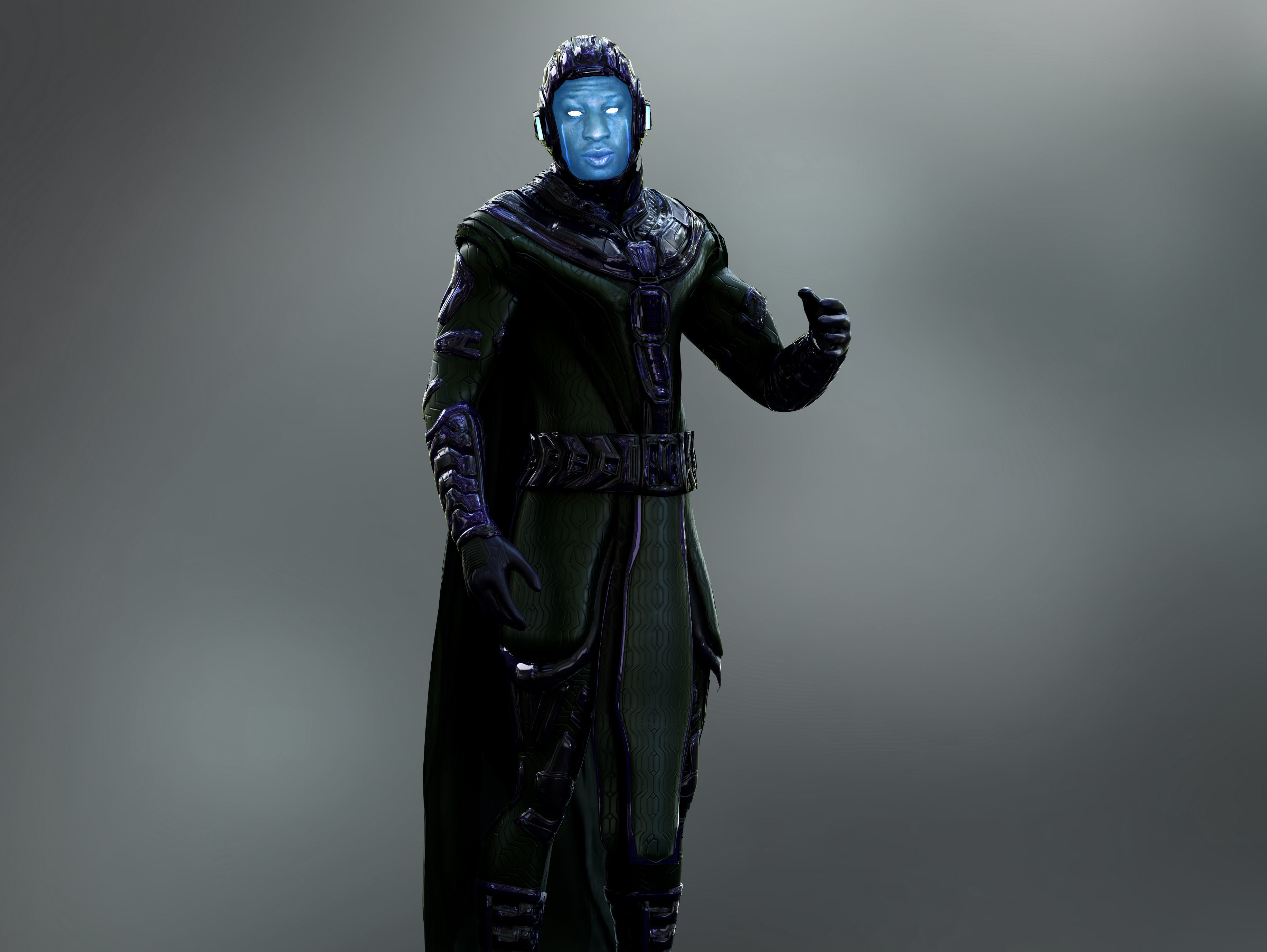 Kang the Conqueror Low-poly 3D model_5