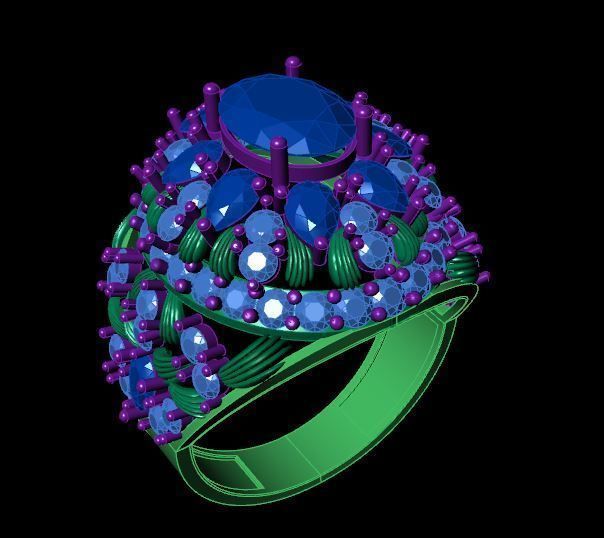 Rings 3D print model_2