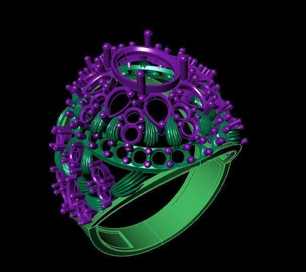 Rings 3D print model_3