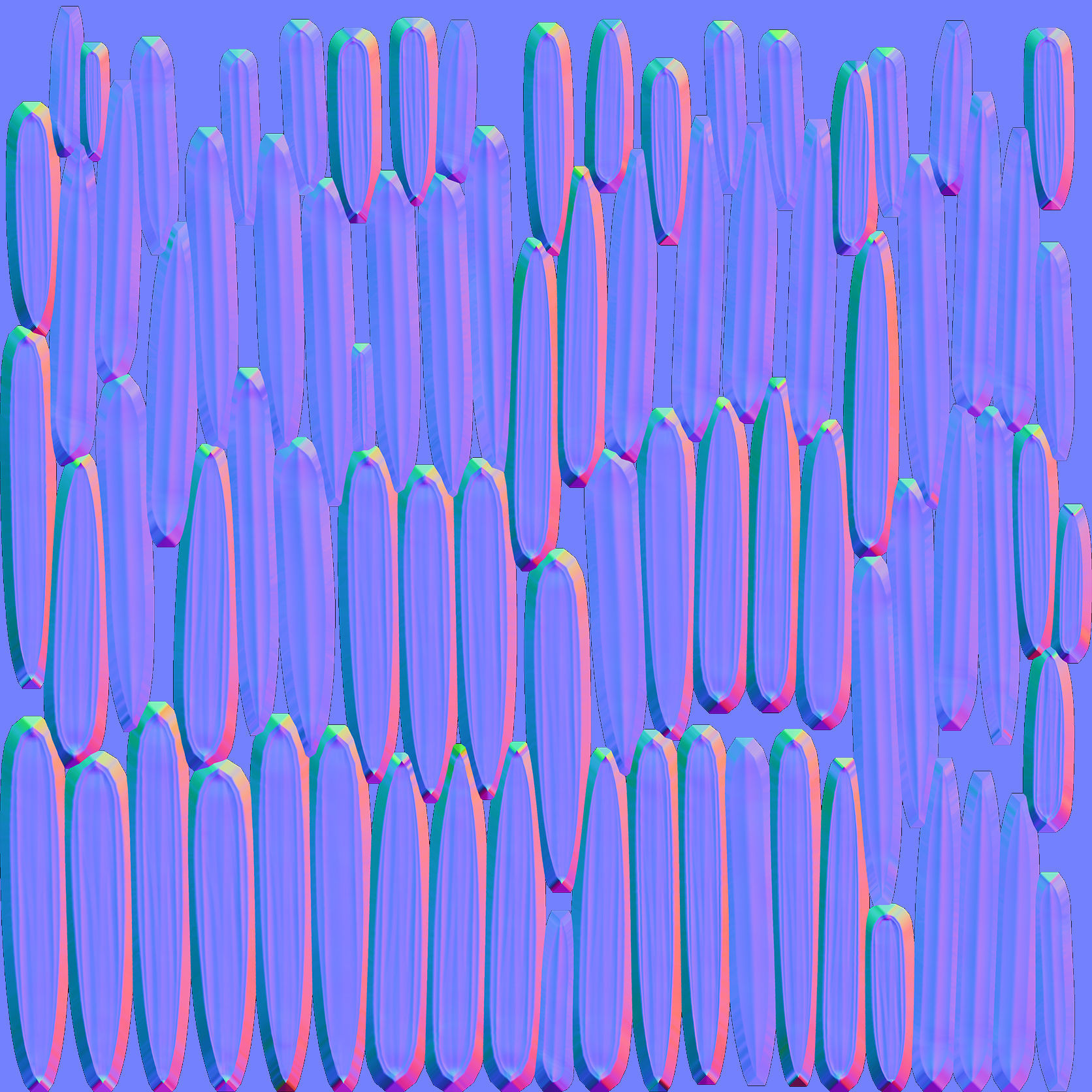 Hair Style Low-poly 3D model_6