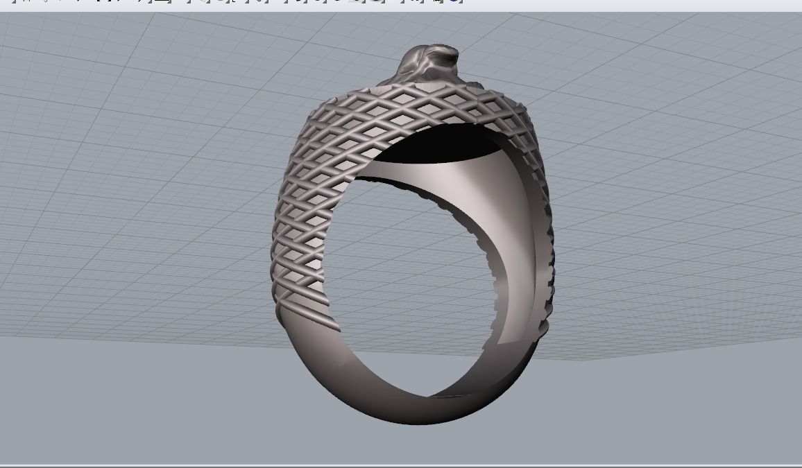 lion man ring 3D print model 3D print model_5