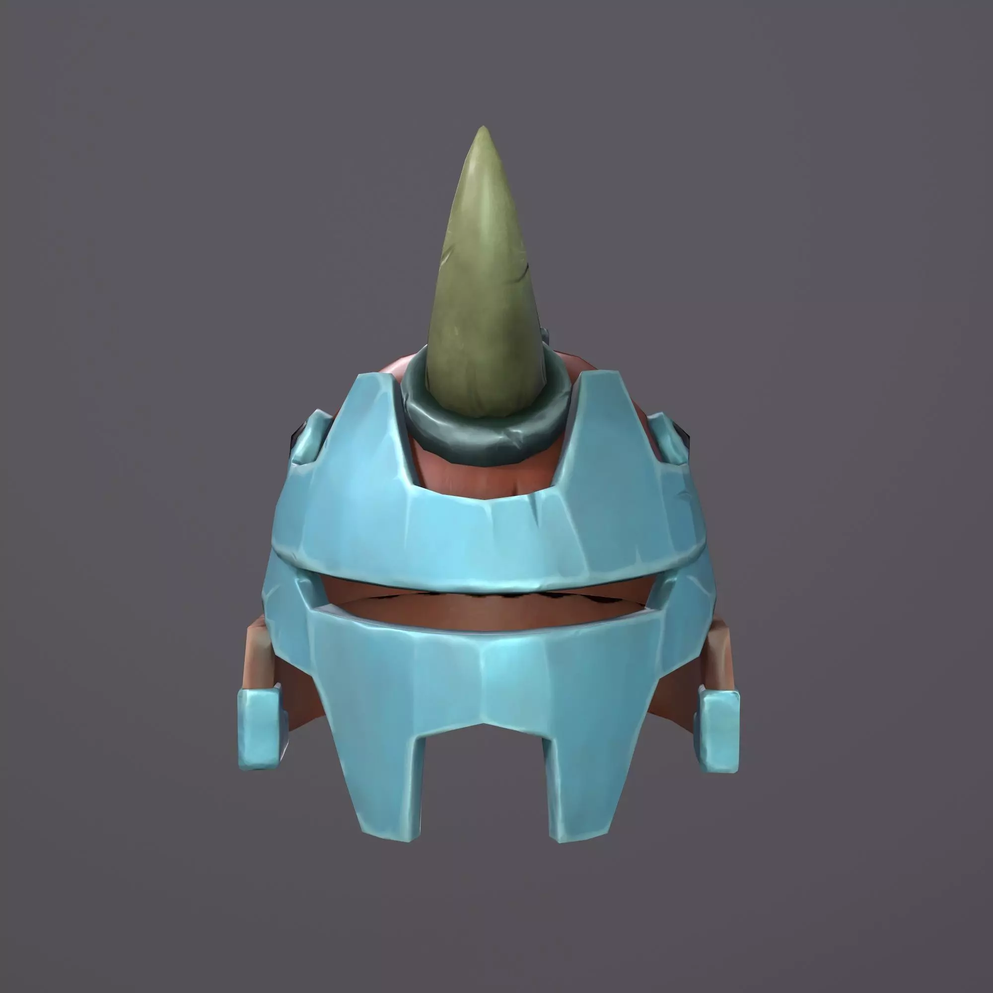 Helmet in 3D asset game Low-poly 3D model_0