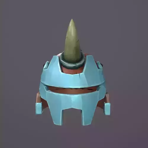 Helmet in 3D asset game