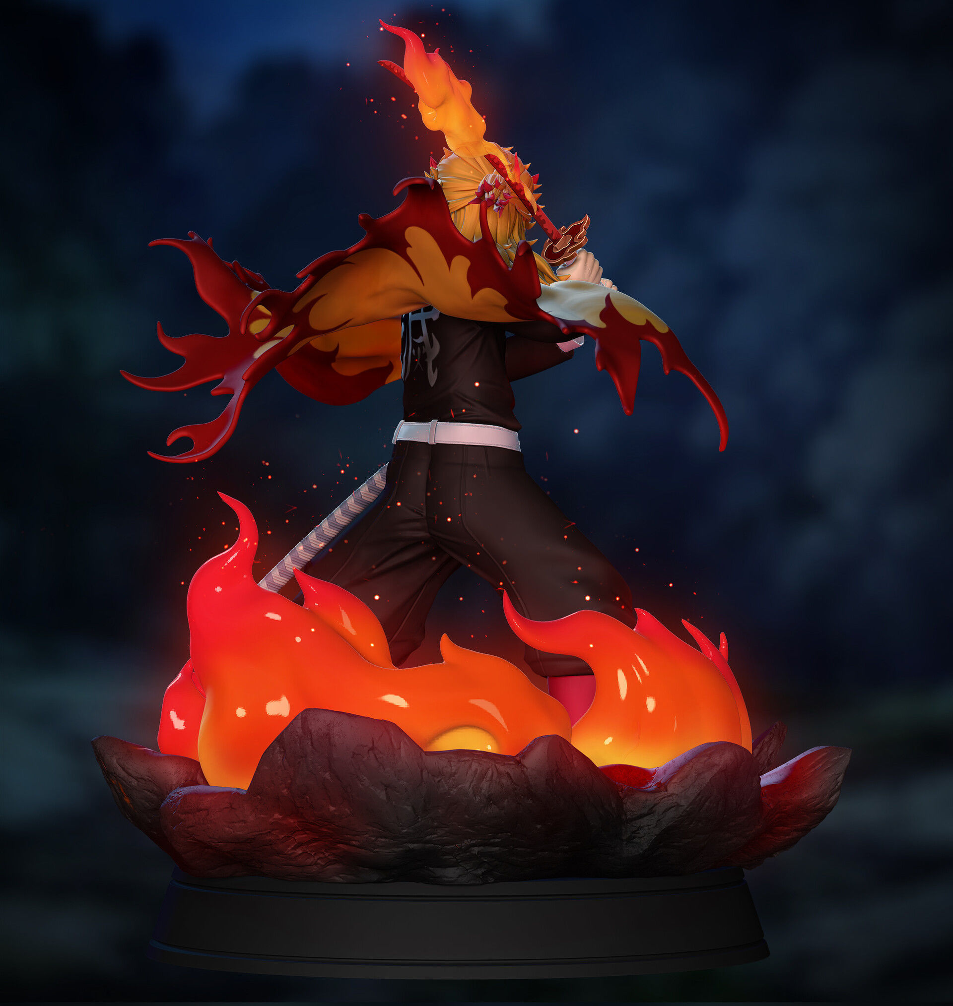 Demon Slayer - Rengoku 3D print model_2