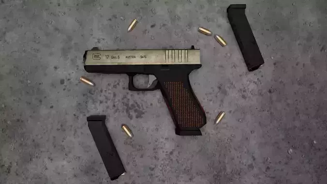3D Model of HandGun 3D model