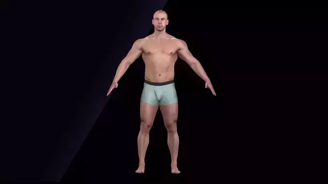 Cleaned A Pose Scan Joel Underwear