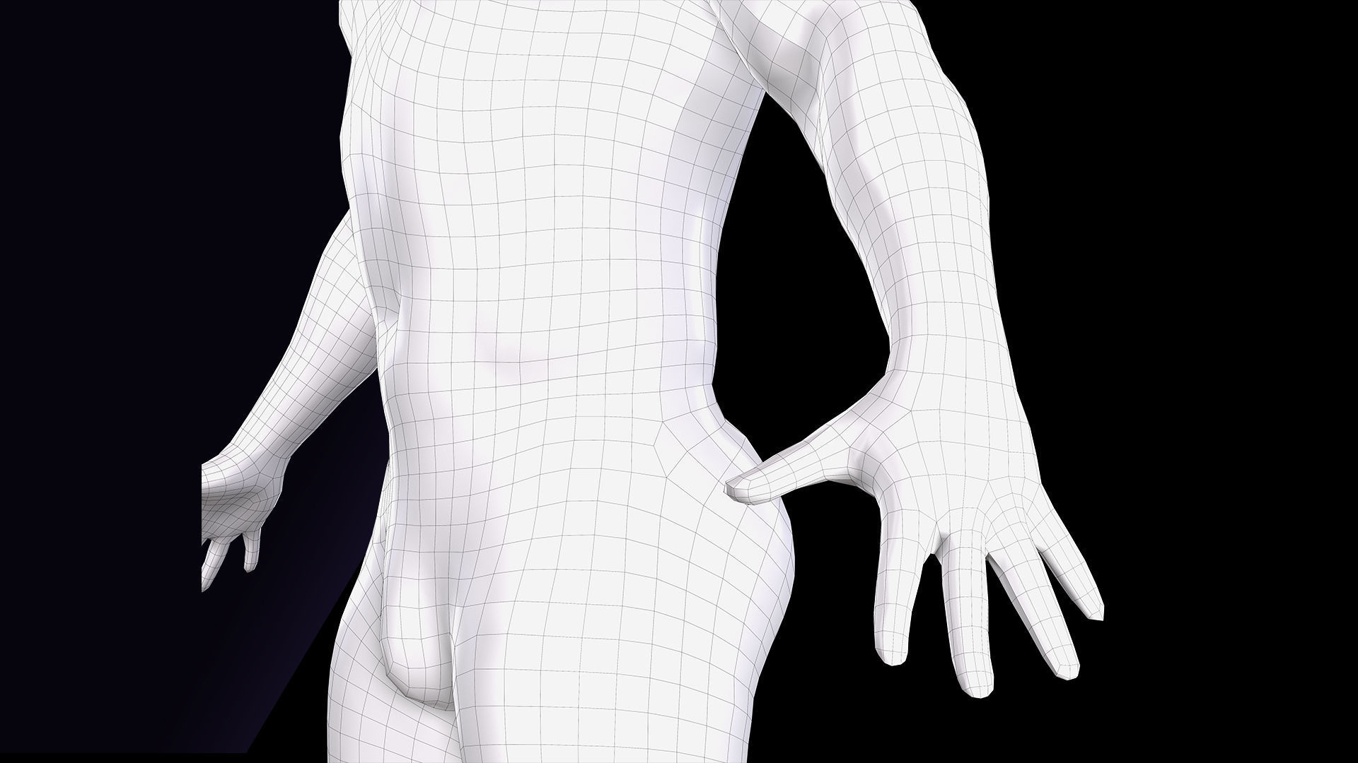 Cleaned A Pose Scan Joel Underwear 3D model_12