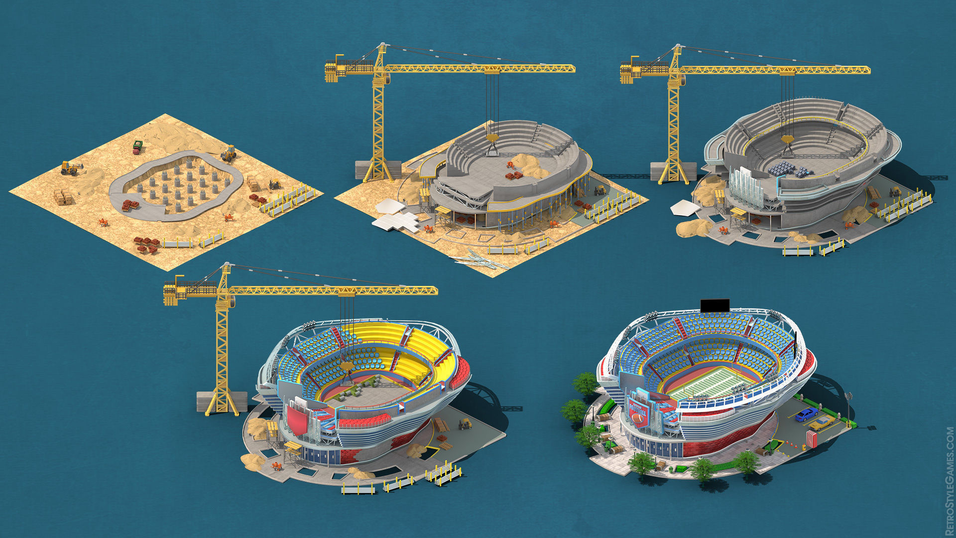 Megapolis City Builder - Isometric Ultimate Pack 3D model_31