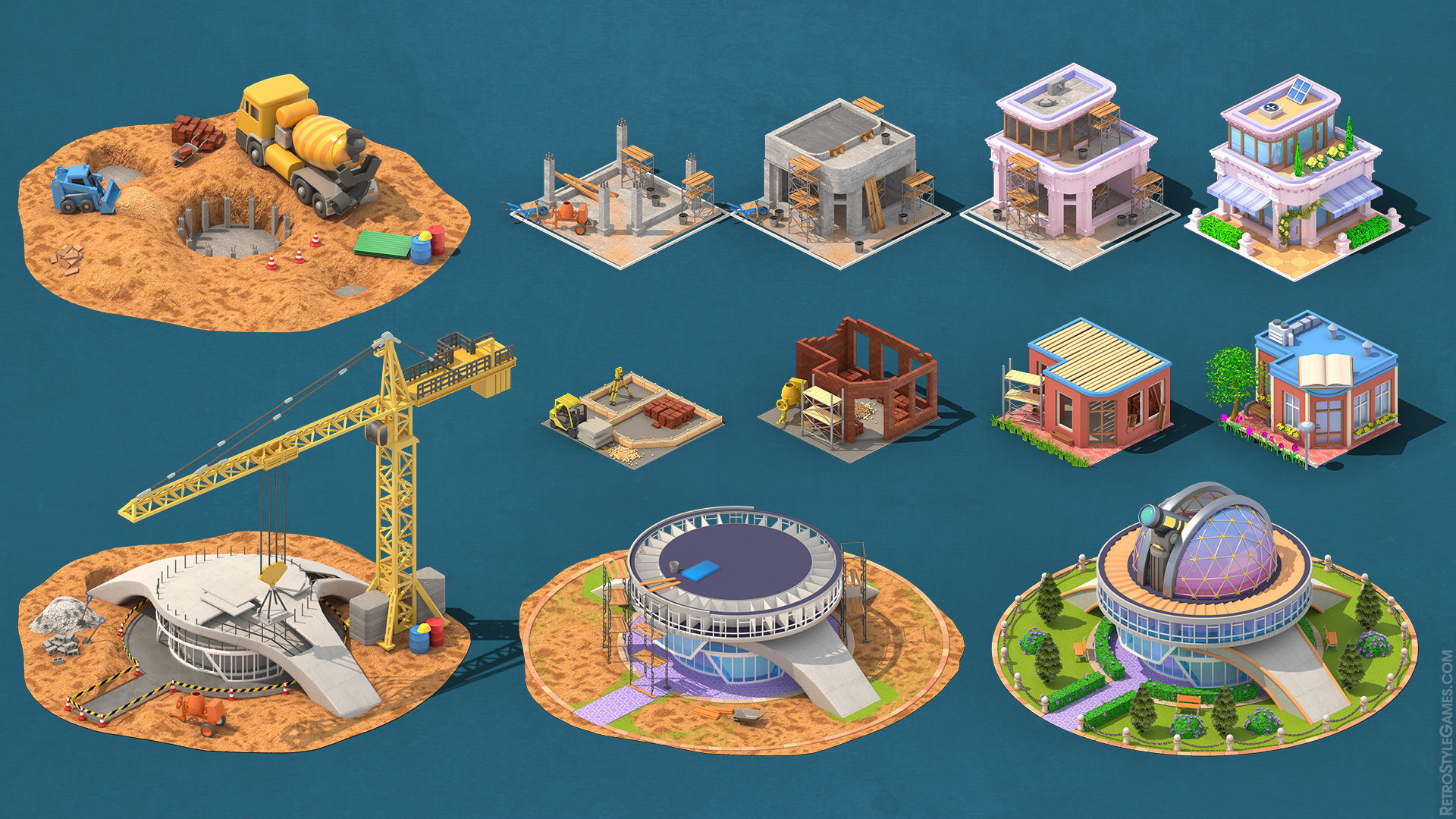 Megapolis City Builder - Isometric Ultimate Pack 3D model_23