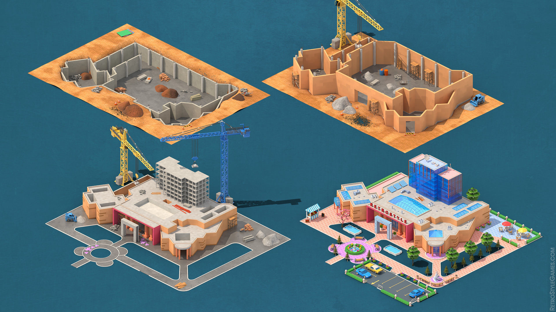 Megapolis City Builder - Isometric Ultimate Pack 3D model_30