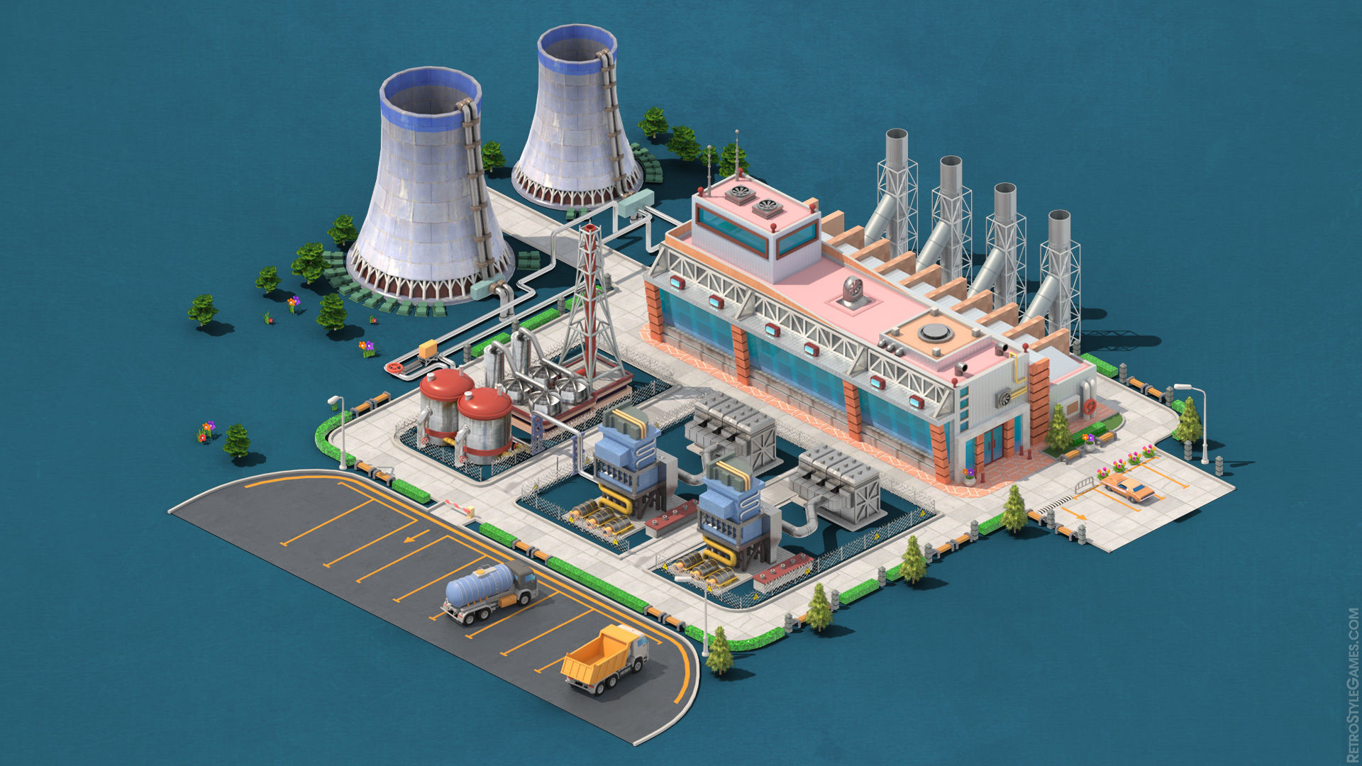 Megapolis City Builder - Isometric Ultimate Pack 3D model_15