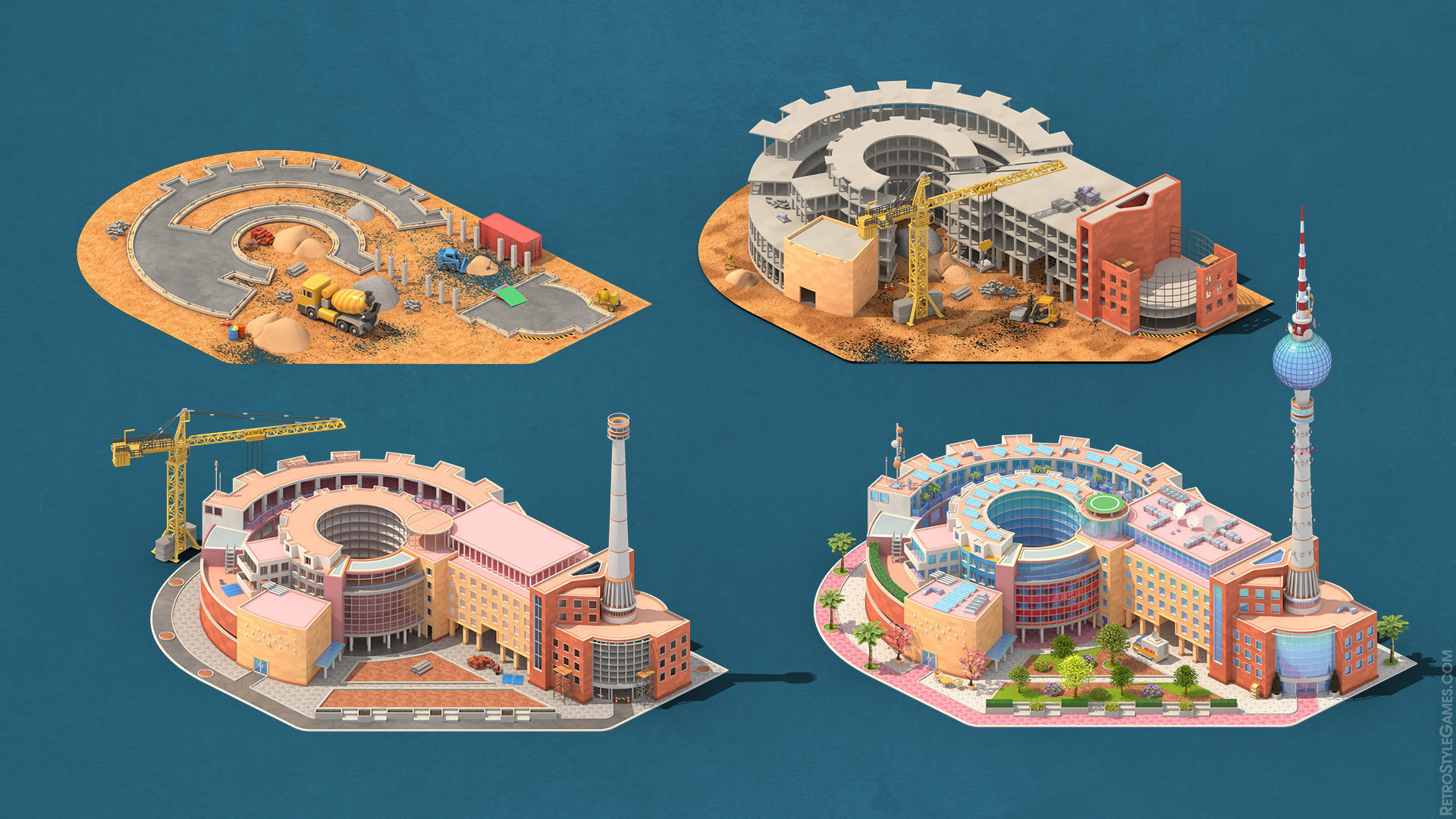 Megapolis City Builder - Isometric Ultimate Pack 3D model_32