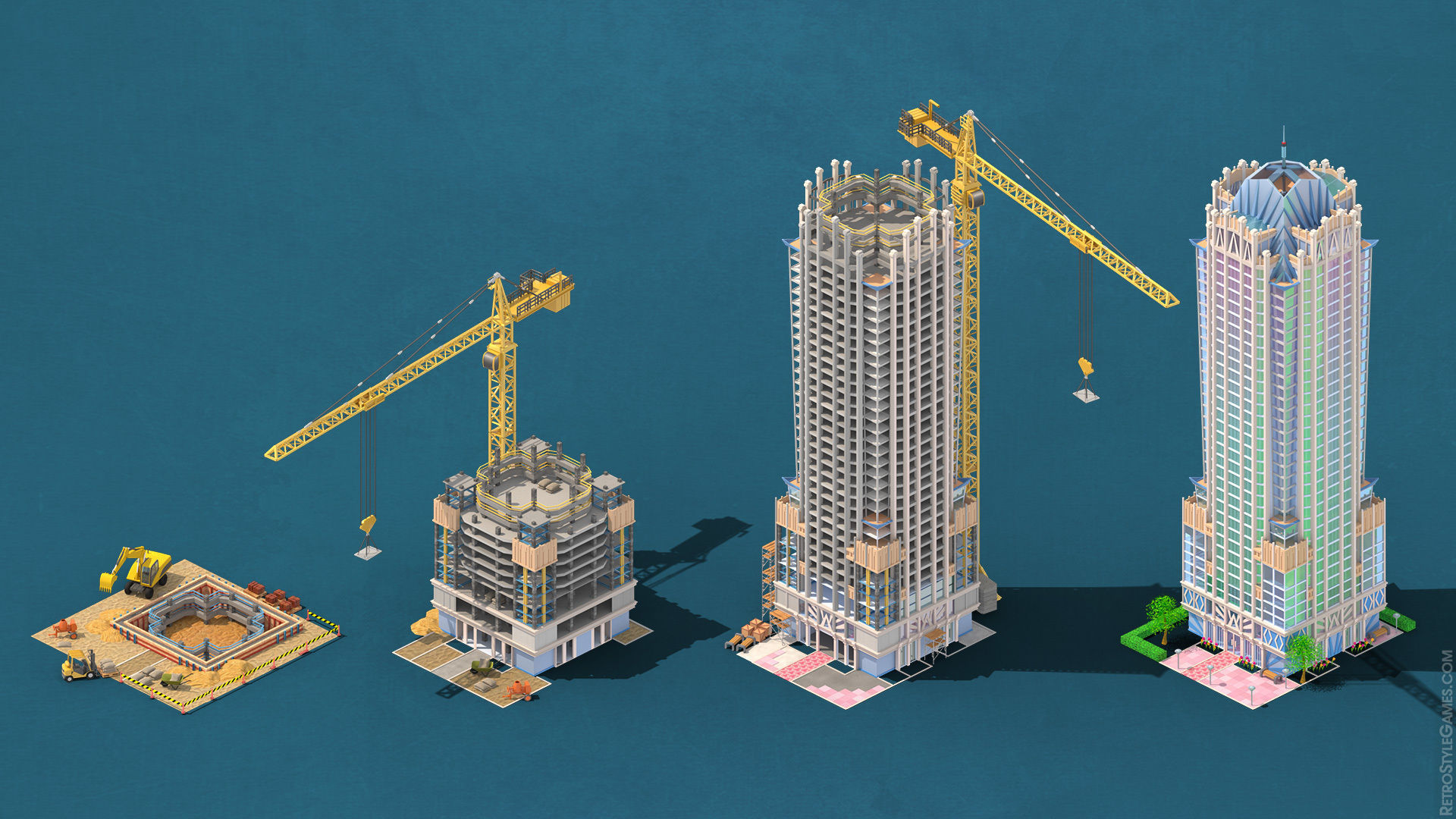 Megapolis City Builder - Isometric Ultimate Pack 3D model_26