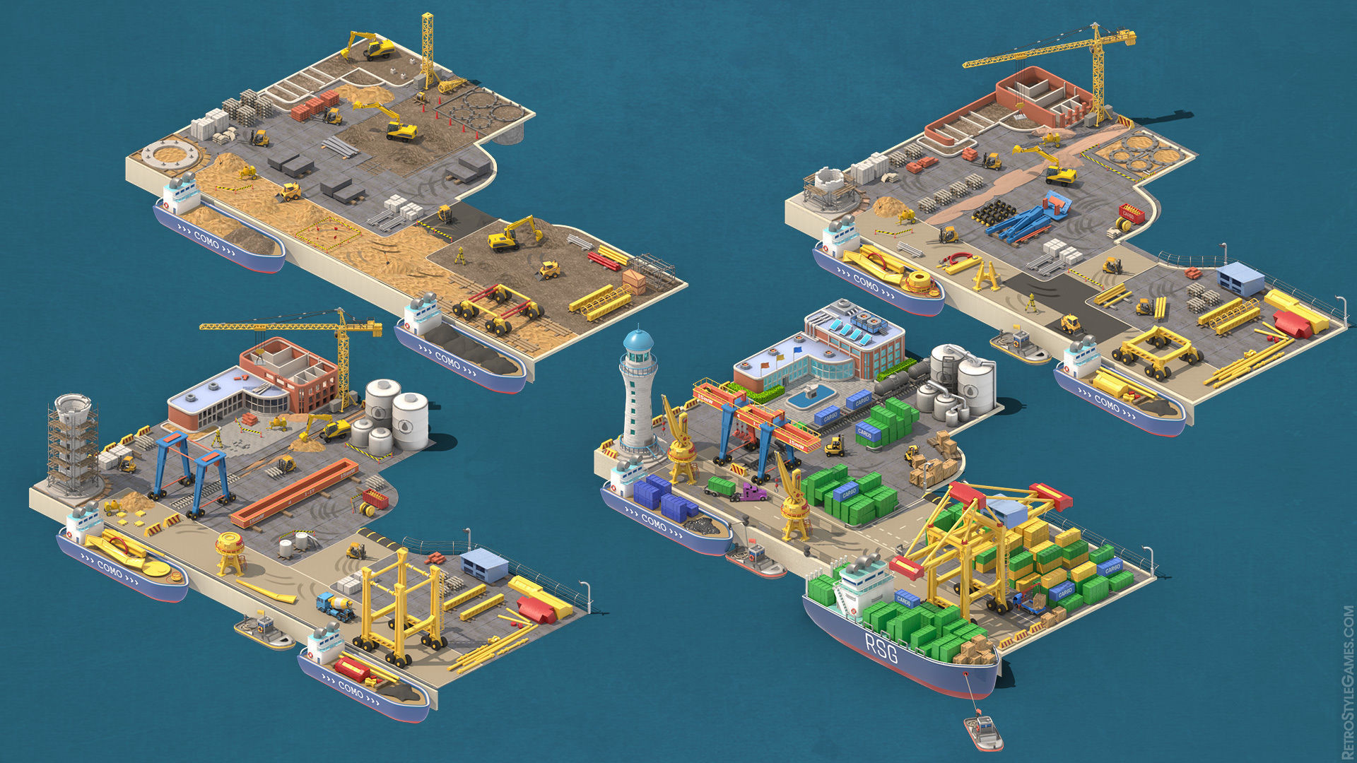 Megapolis City Builder - Isometric Ultimate Pack 3D model_41