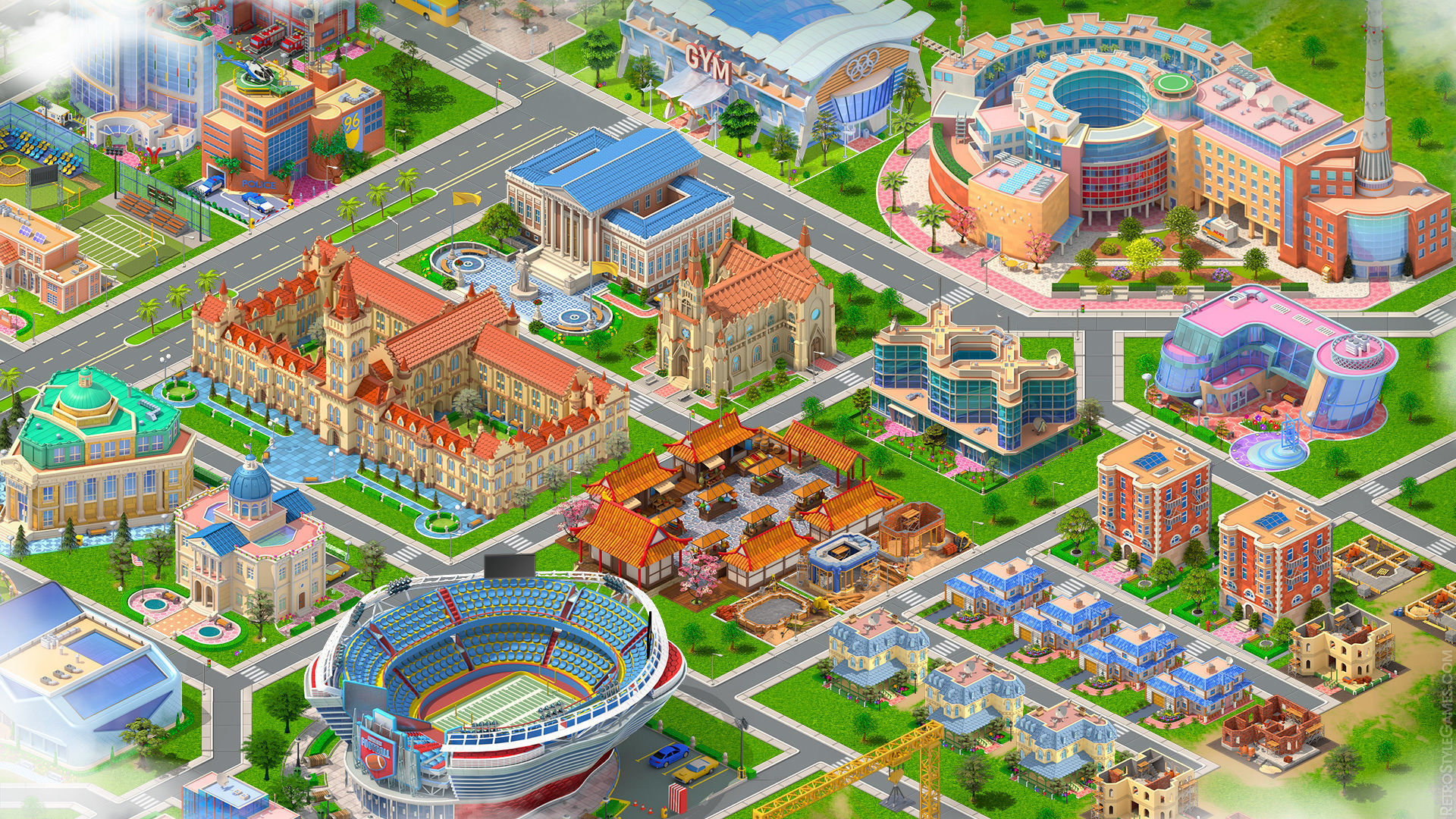 Megapolis City Builder - Isometric Ultimate Pack 3D model_6