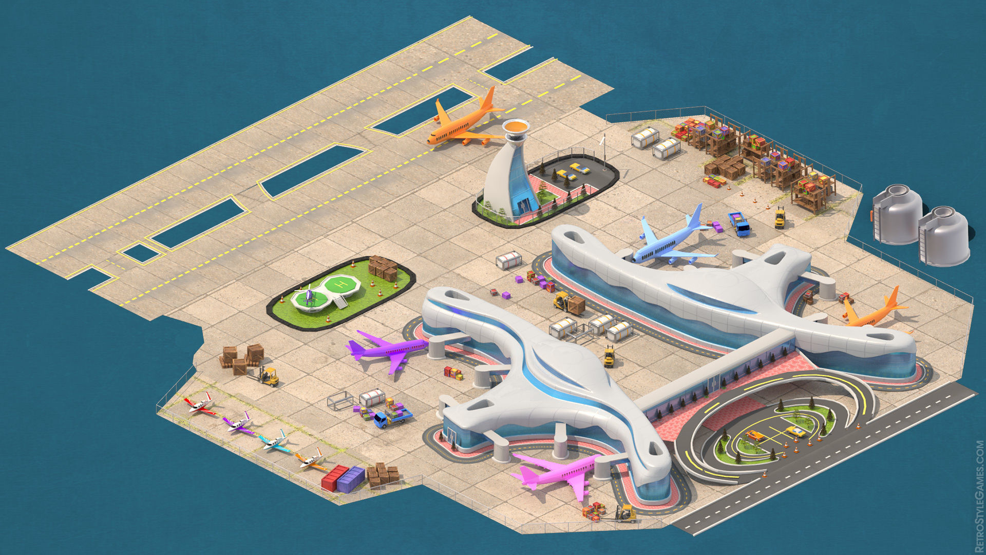 Megapolis City Builder - Isometric Ultimate Pack 3D model_16