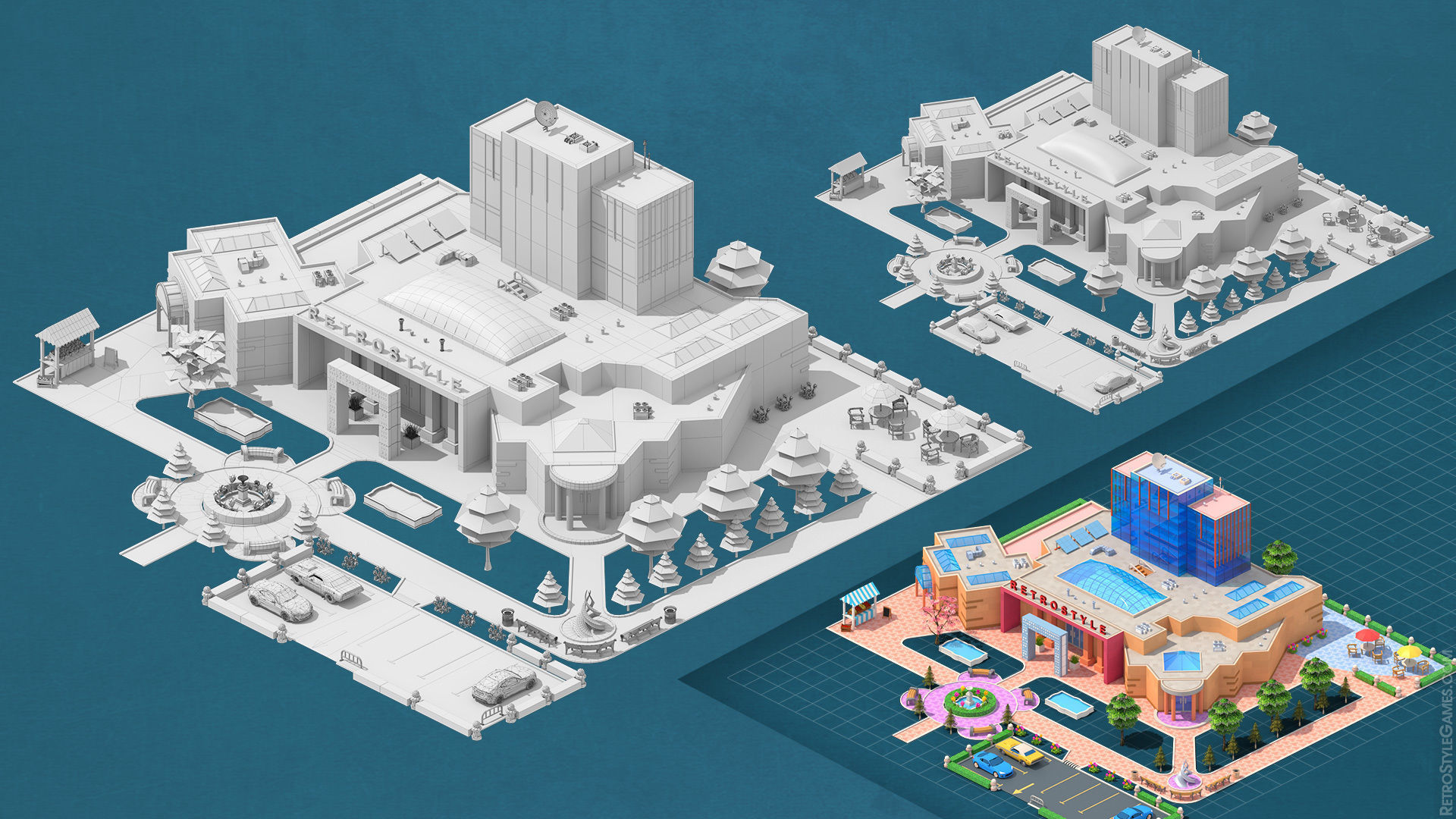 Megapolis City Builder - Isometric Ultimate Pack 3D model_19