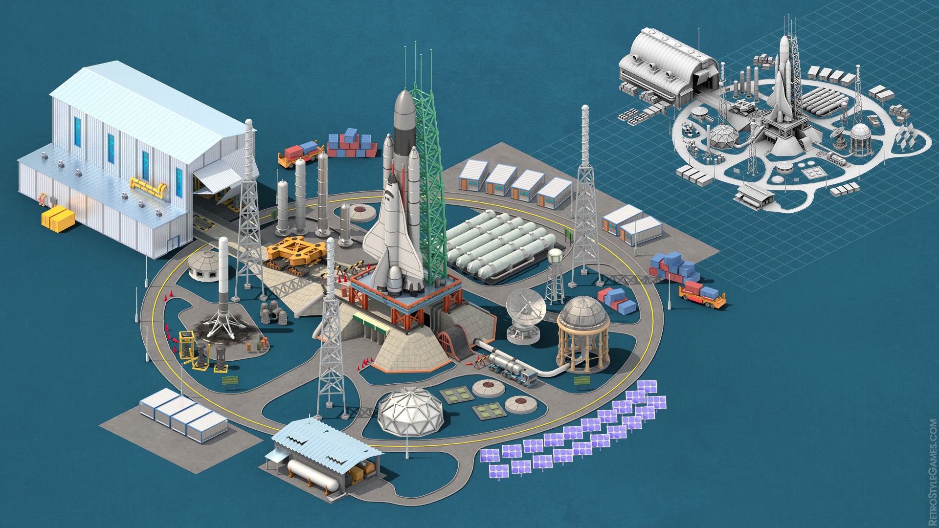 Megapolis City Builder - Isometric Ultimate Pack 3D model_20