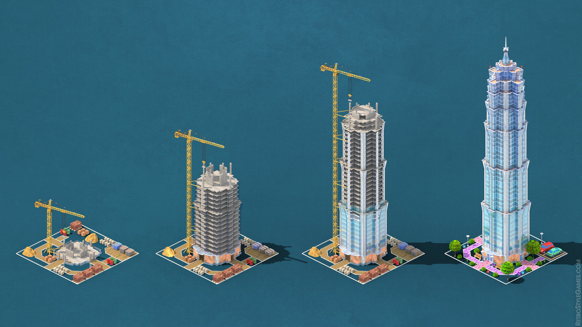 Megapolis City Builder - Isometric Ultimate Pack 3D model_25