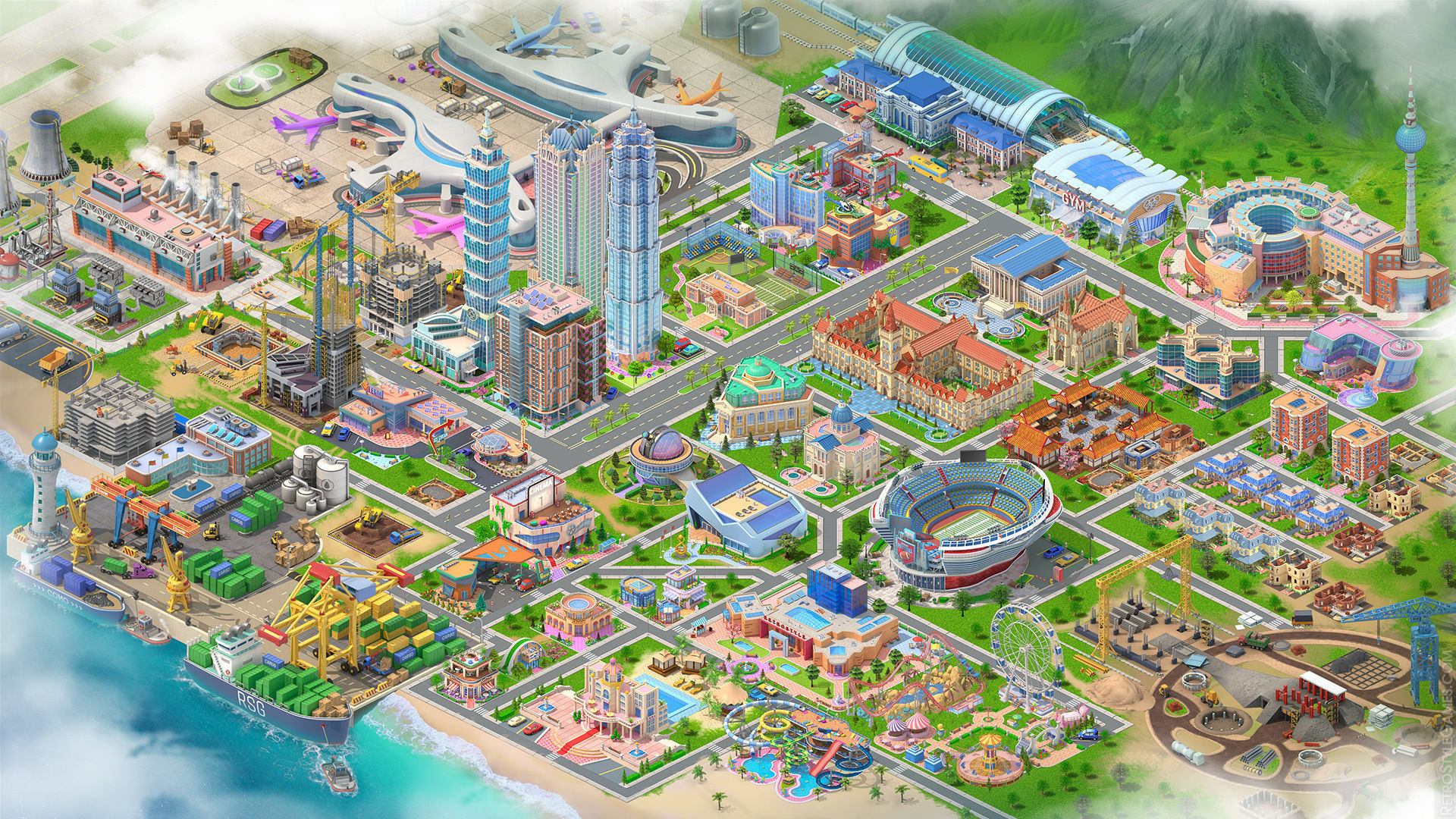 Megapolis City Builder - Isometric Ultimate Pack 3D model_3
