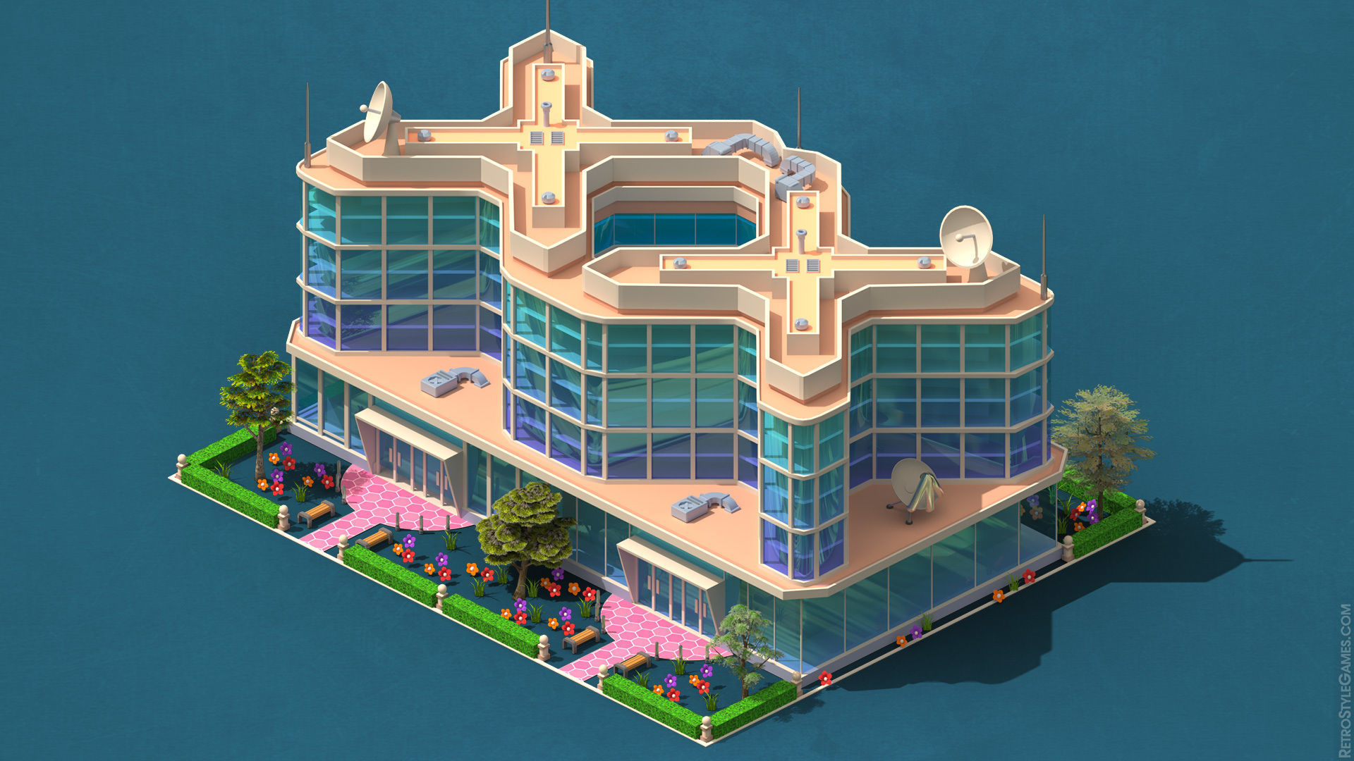 Megapolis City Builder - Isometric Ultimate Pack 3D model_13