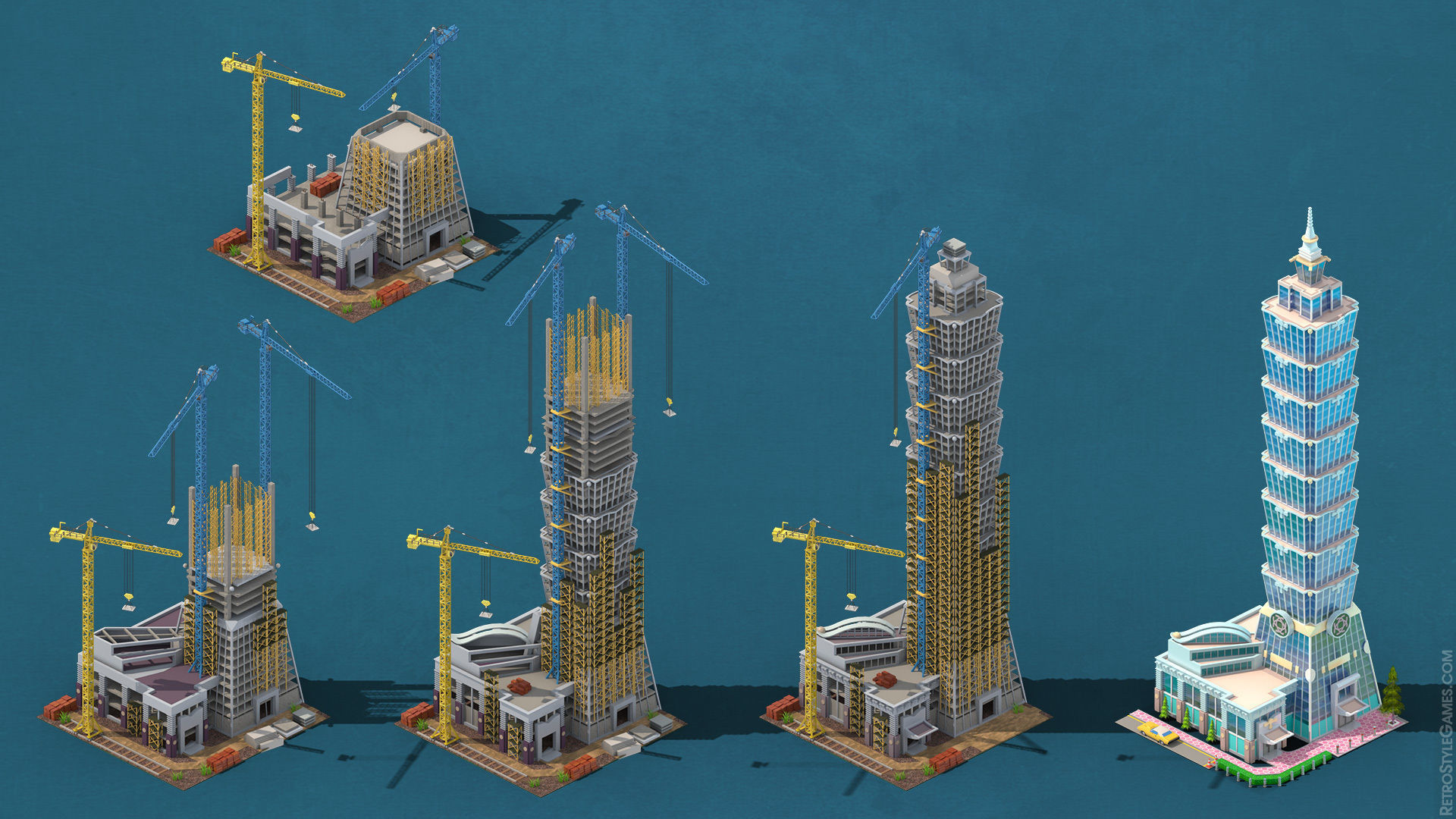 Megapolis City Builder - Isometric Ultimate Pack 3D model_27