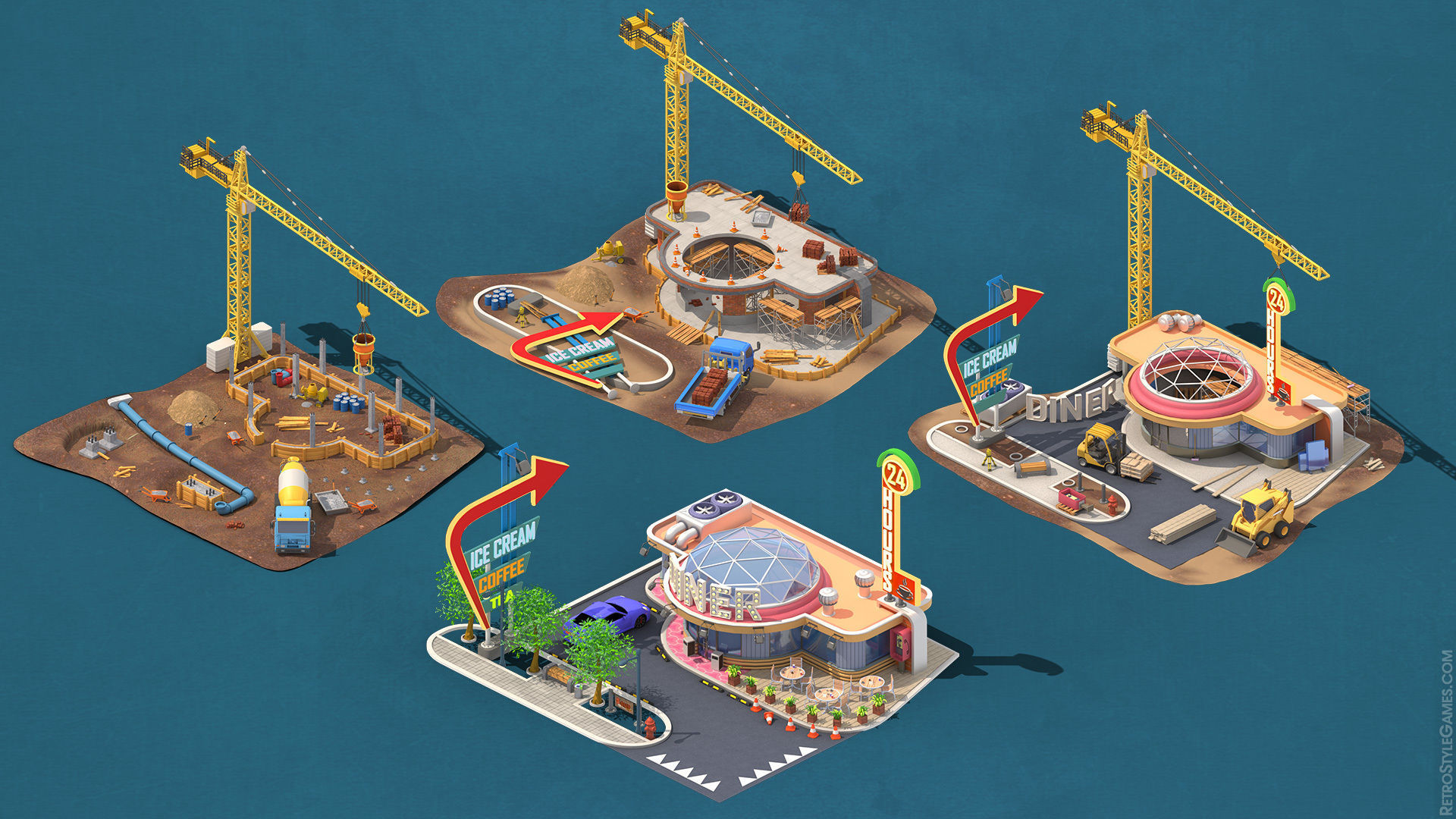 Megapolis City Builder - Isometric Ultimate Pack 3D model_34