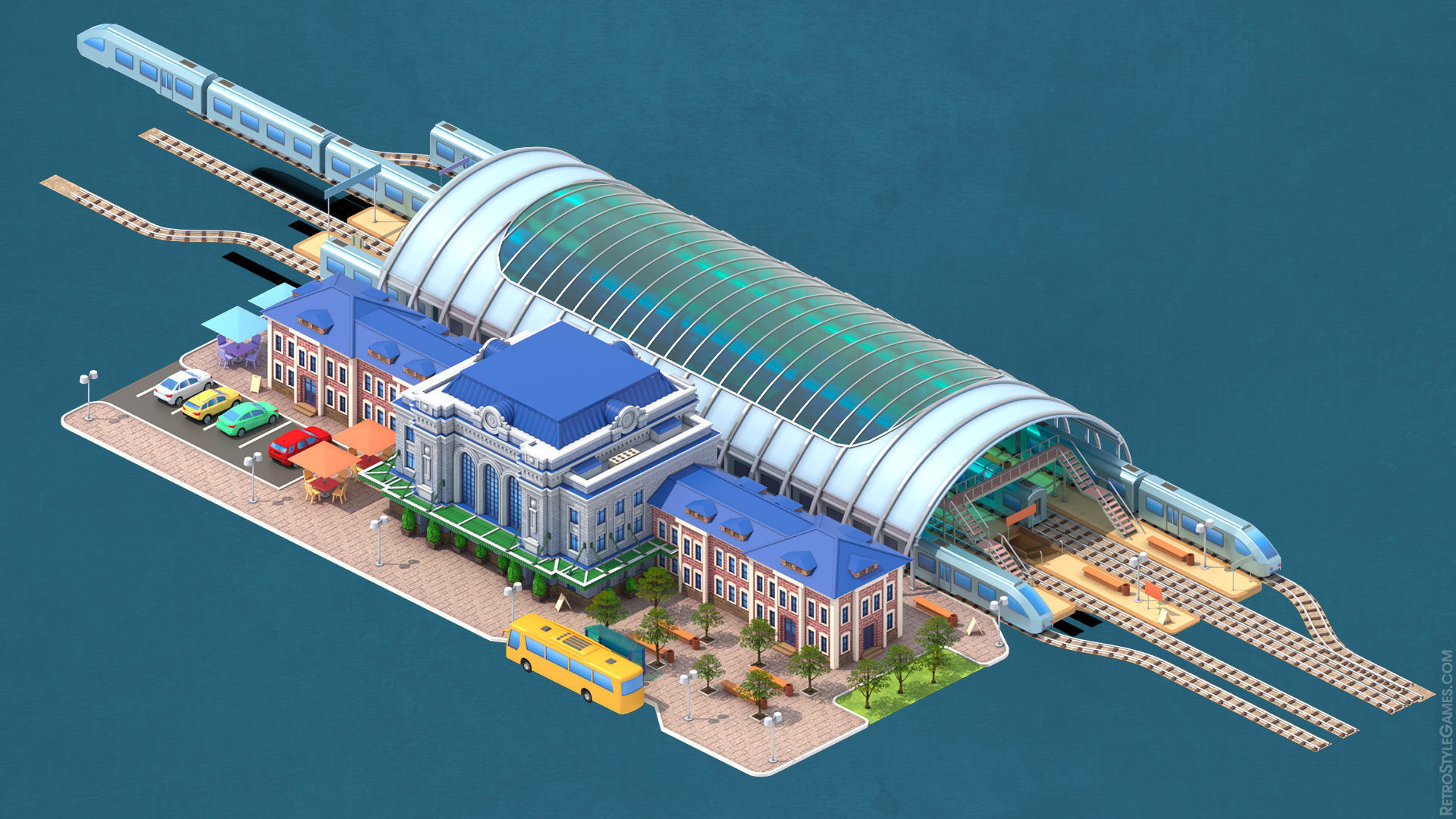 Megapolis City Builder - Isometric Ultimate Pack 3D model_17