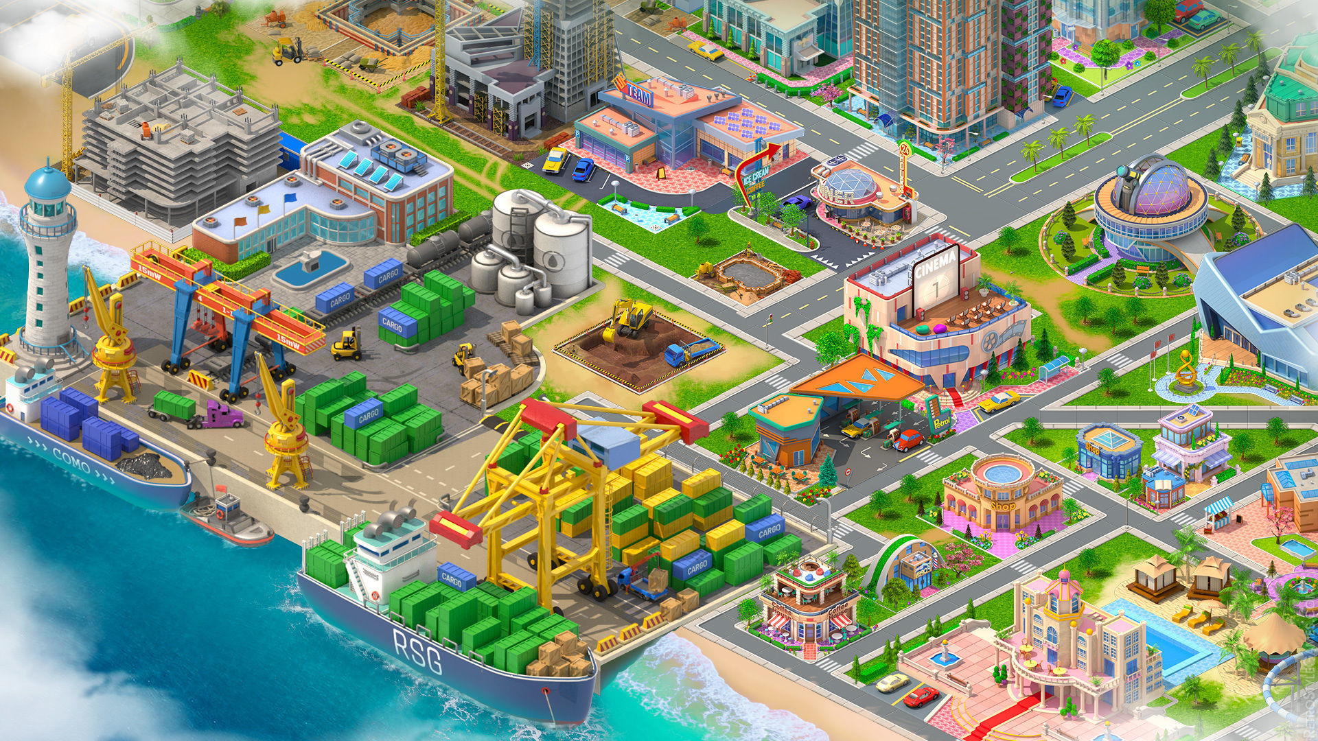 Megapolis City Builder - Isometric Ultimate Pack 3D model_4