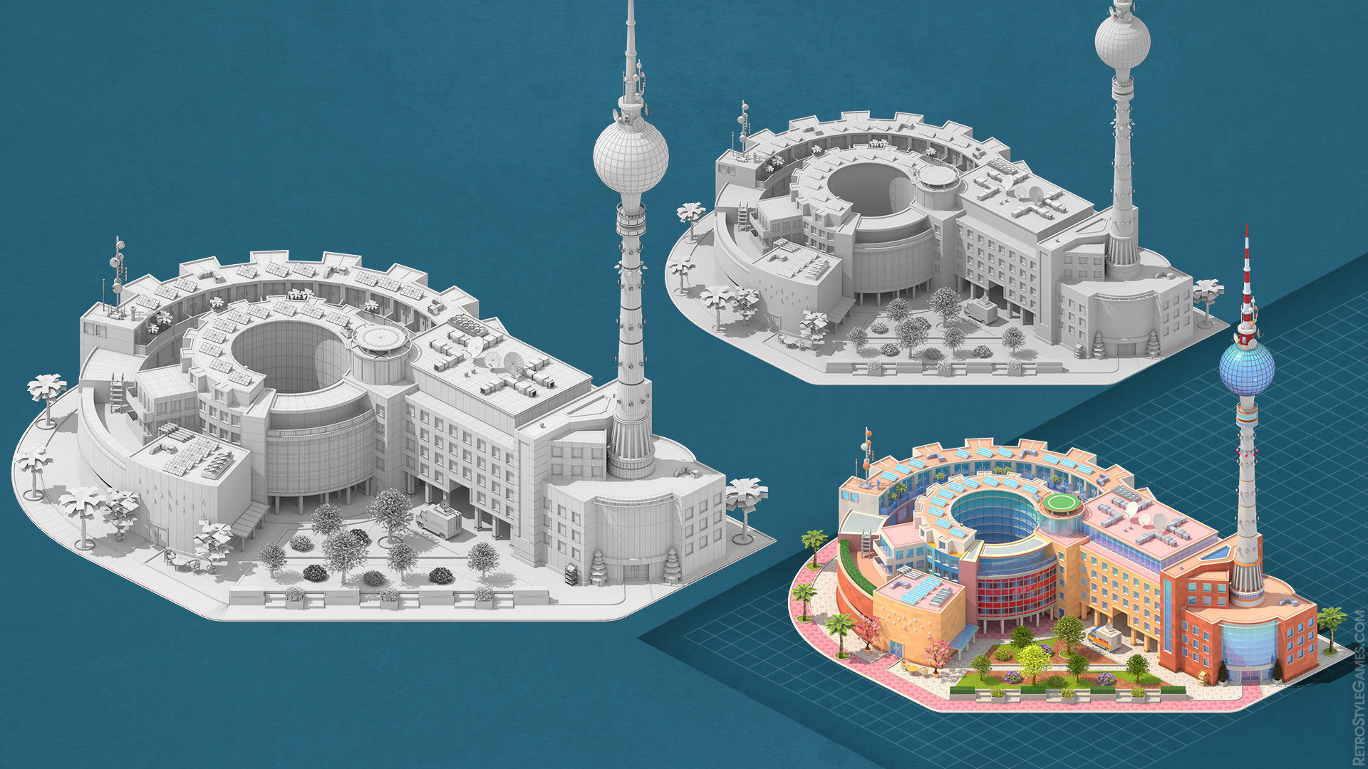 Megapolis City Builder - Isometric Ultimate Pack 3D model_18