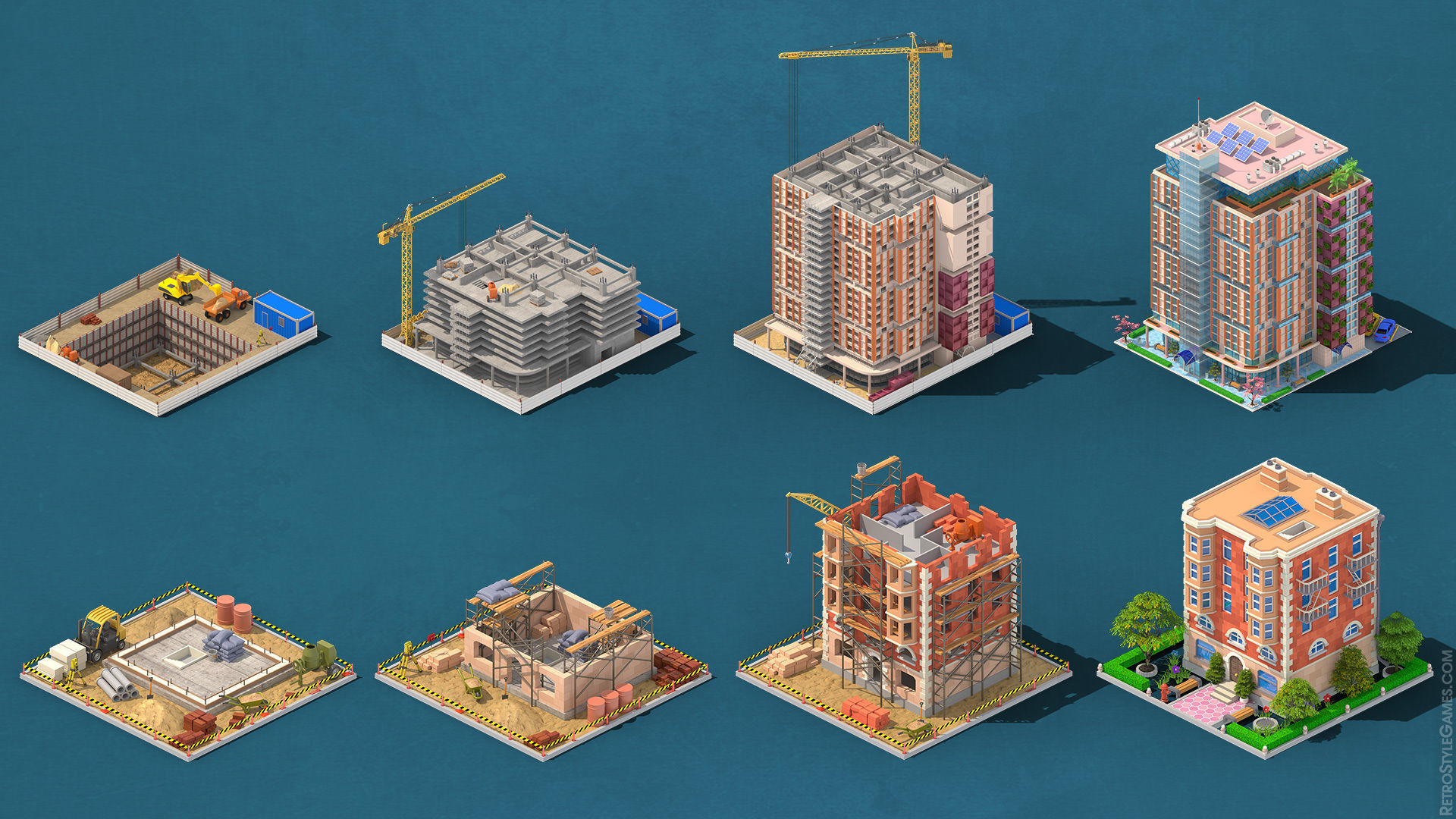 Megapolis City Builder - Isometric Ultimate Pack 3D model_24