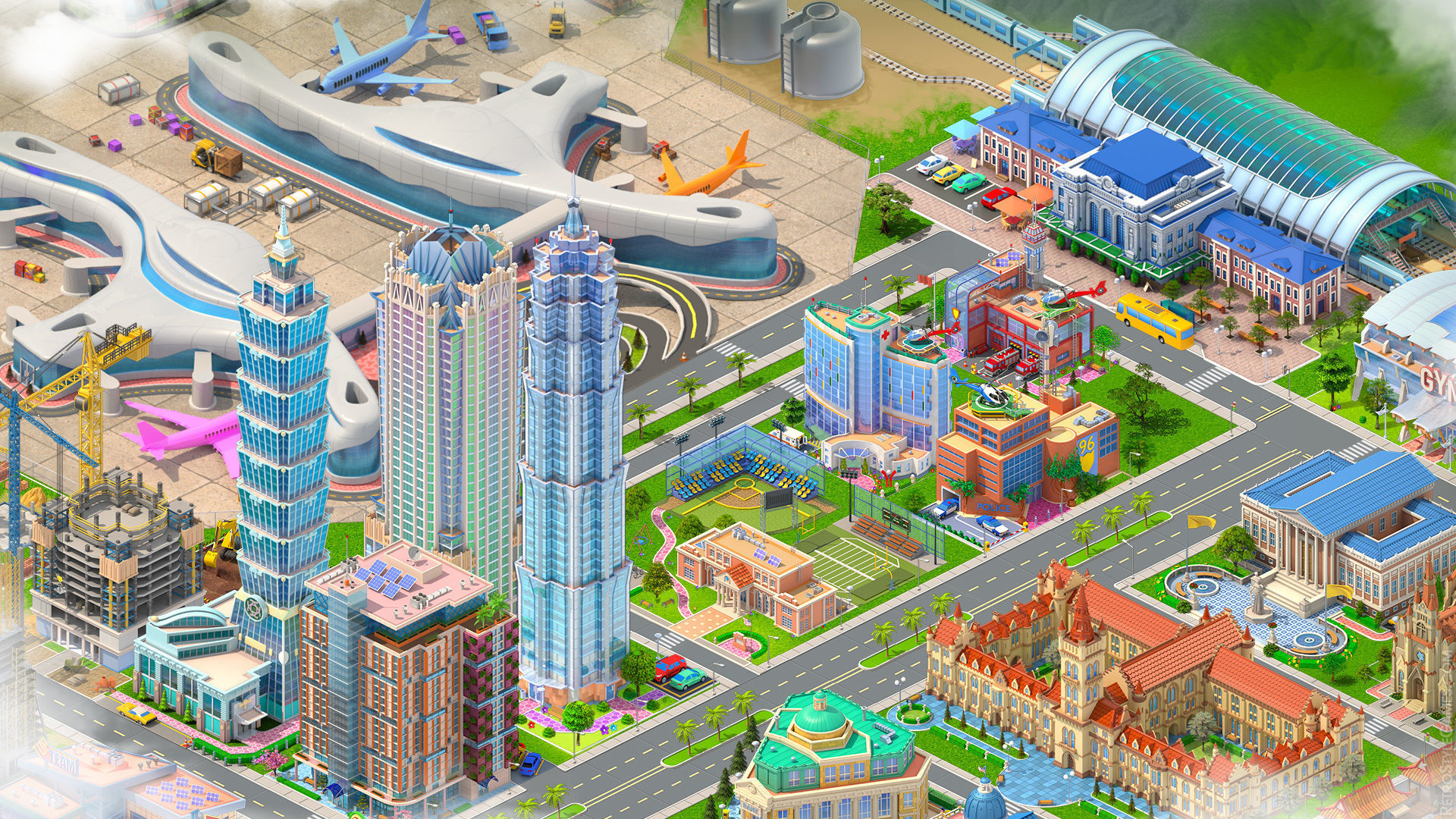 Megapolis City Builder - Isometric Ultimate Pack 3D model_7
