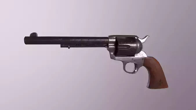 Colt Single Action Army Free low-poly 3D model