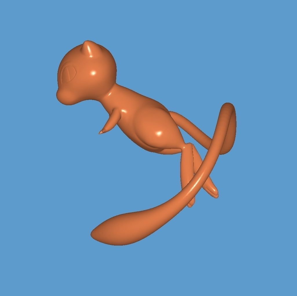 Mew pokemon 3D print model_2