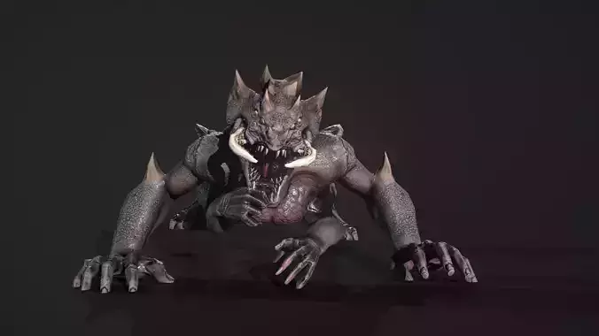 monster demon with claws