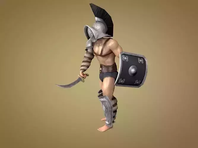 Gladiator Thraex Low-poly 3D model