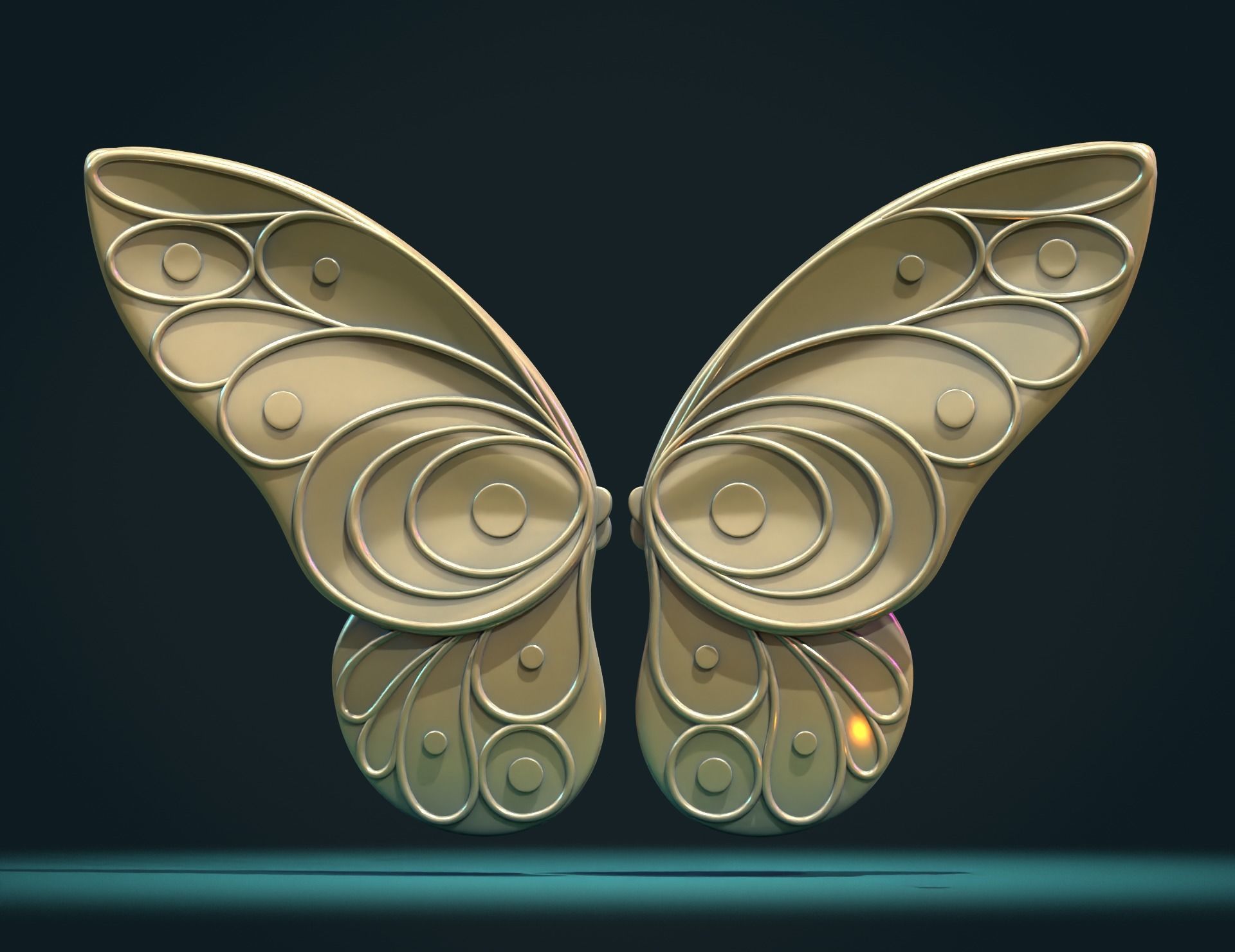 Butterfly Wings 3D model 3D printable | CGTrader