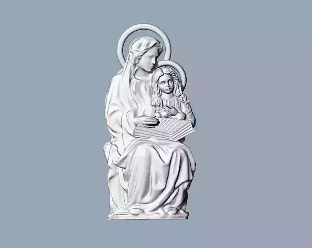Virgin Saint Ana-Virgen Santa Ana 3D print model