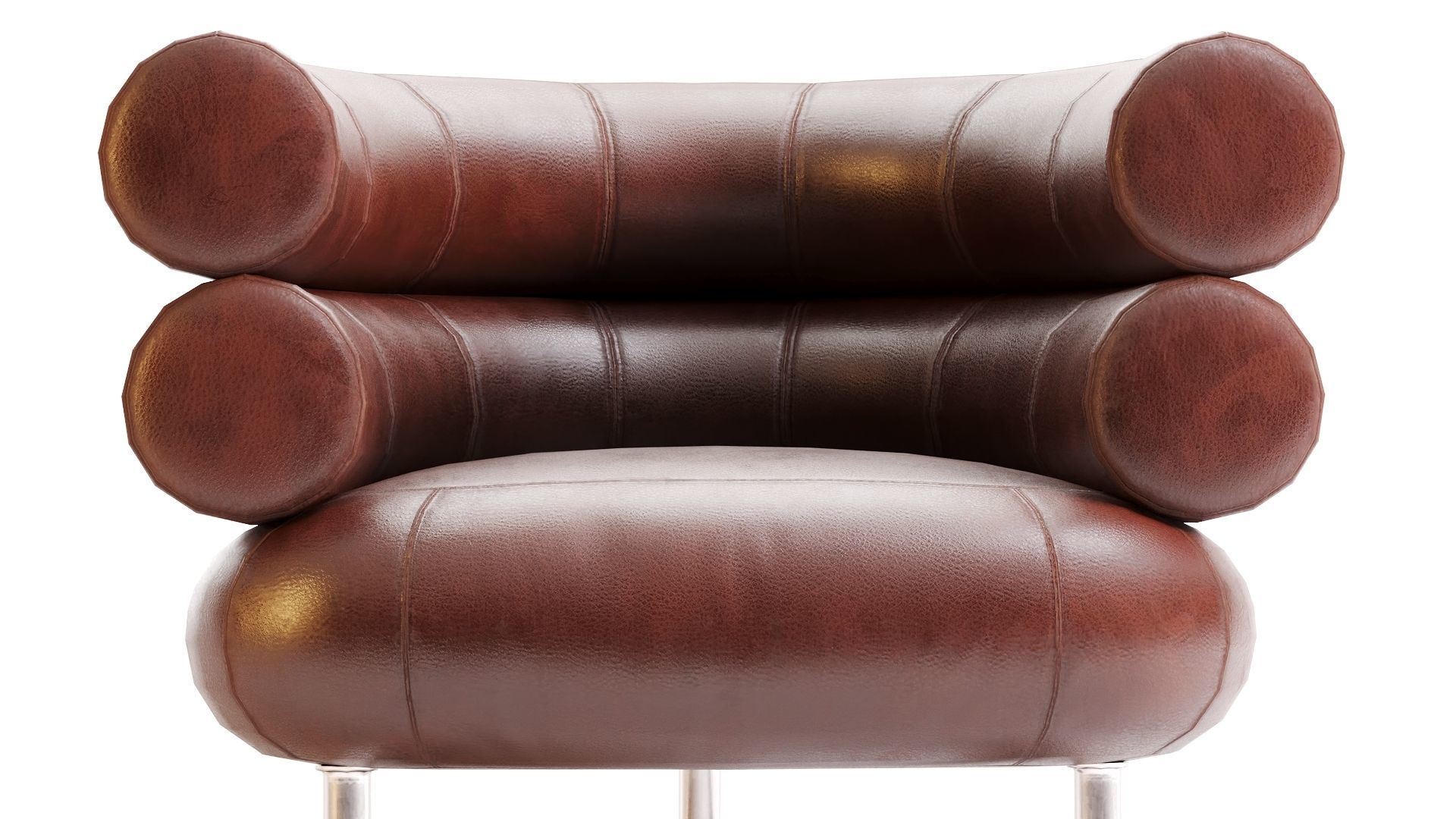 Low Poly Bibendum ClassiCon Armchair Low-poly 3D model_5