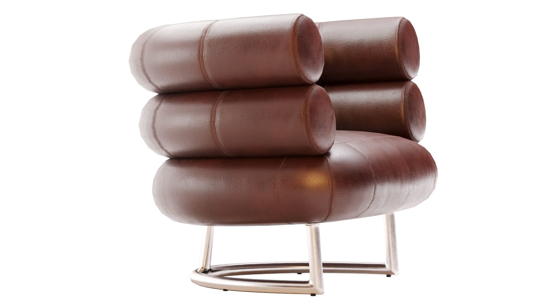 Low Poly Bibendum ClassiCon Armchair Low-poly 3D model_4
